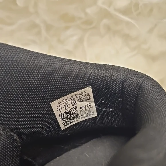 Adidas Black High-Top Sneakers with Suede Finish - Picture 3 of 7